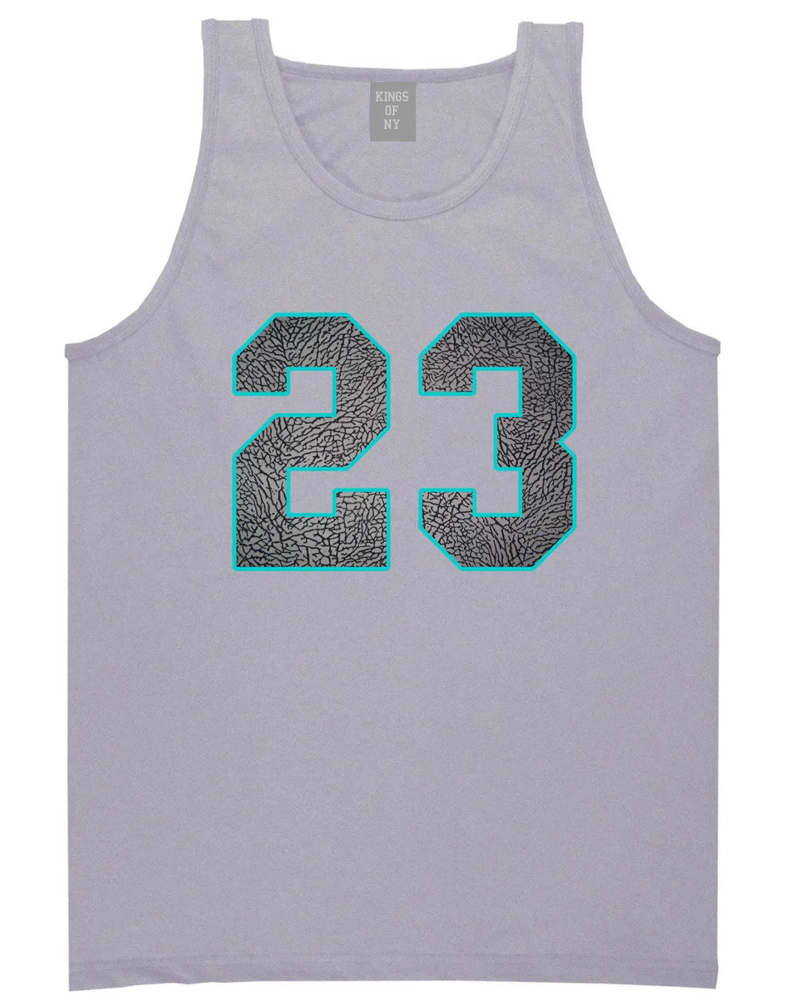 23 Cement Blue Jersey Tank Top