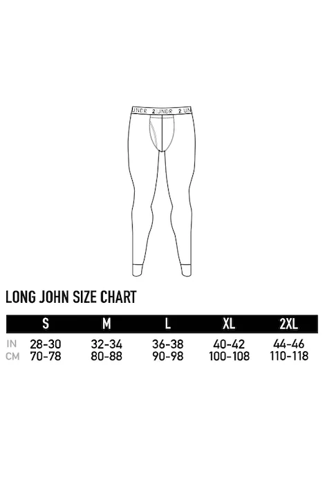 2Undr Long John - Heather Grey