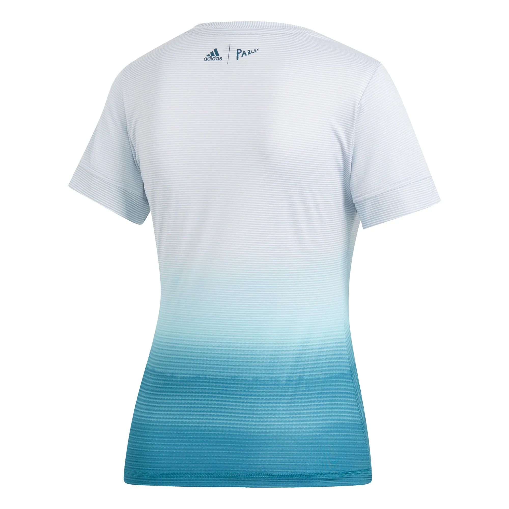 adidas Women's T-shirt - Parley White/Blue DP0270