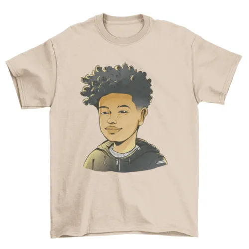 African american boy t-shirt