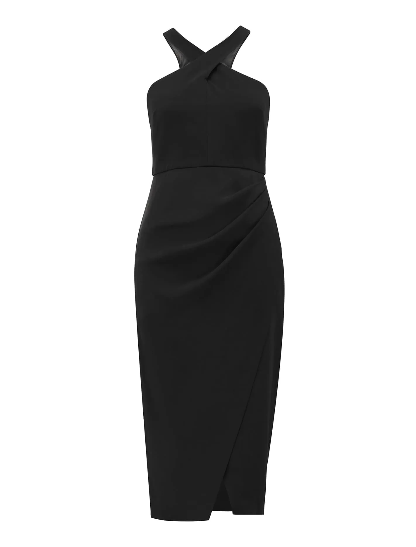 Alesia Petite Arrow Neck Midi Dress