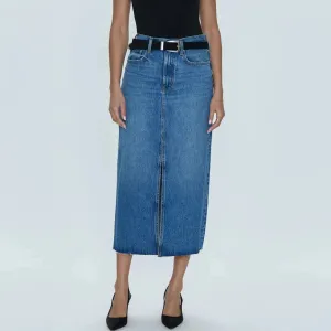 ALICE DENIM MIDI SKIRT