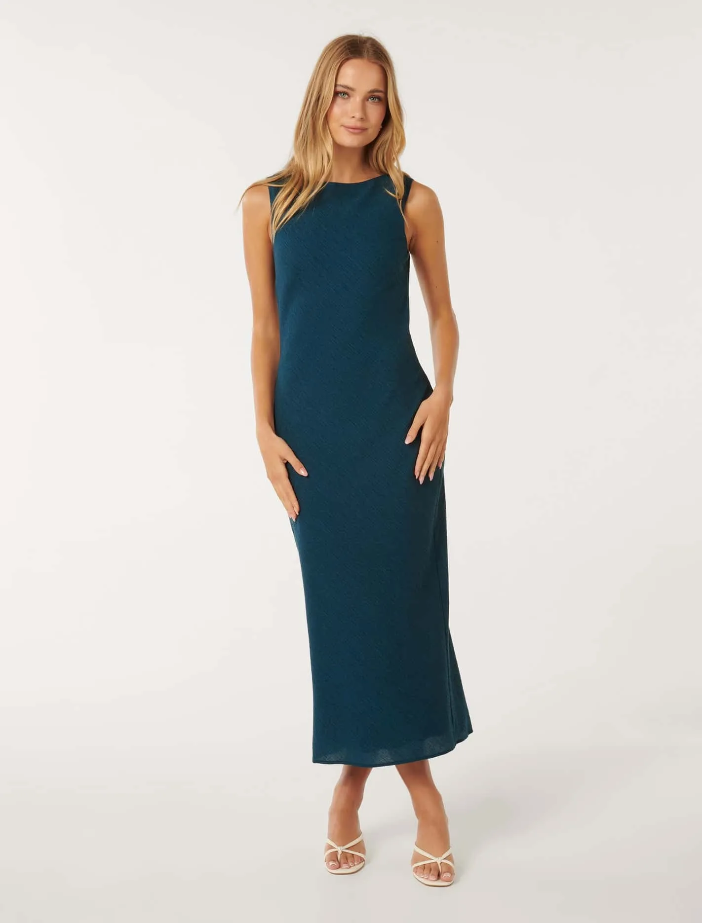 Aliza Column Midi Dress