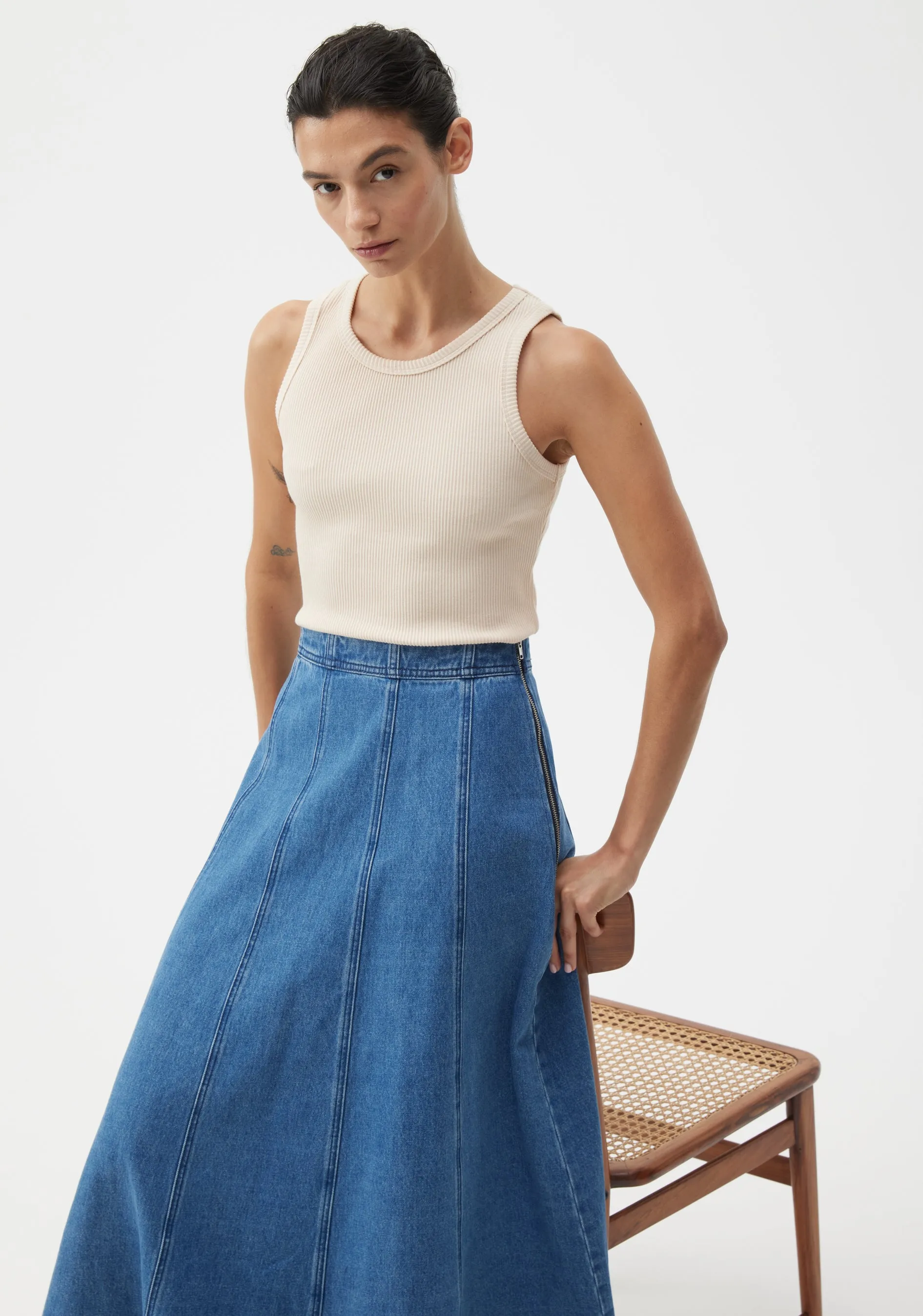 Amiko Denim Skirt_Blue