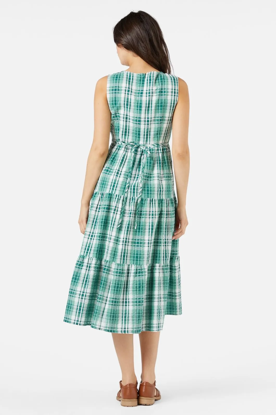 Andie Check Midi Dress