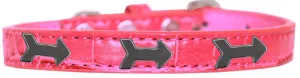 Arrows Widget Croc Dog Collar Bright Pink Size 16