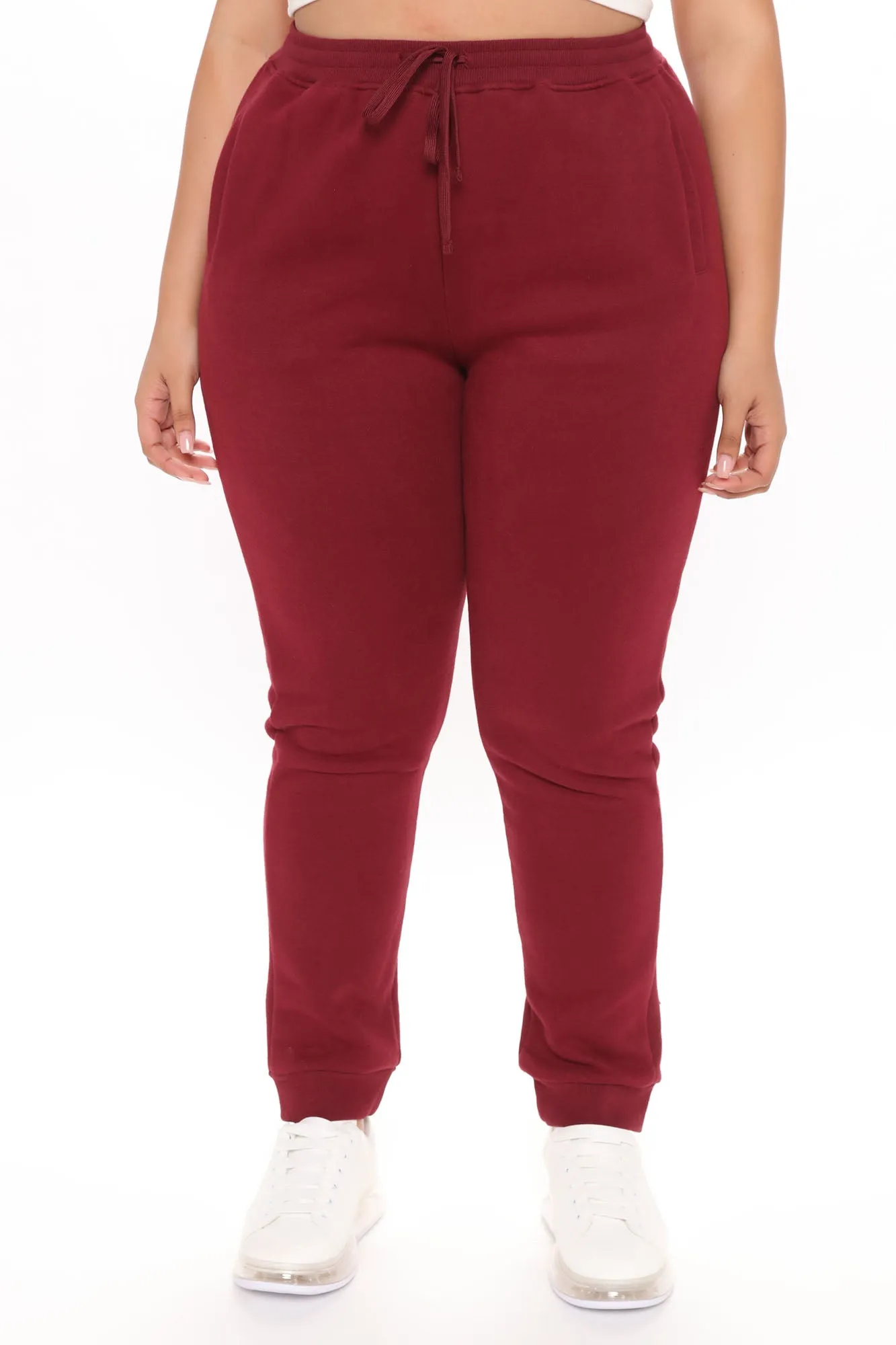 Baby Girl Sweatpants - Burgundy