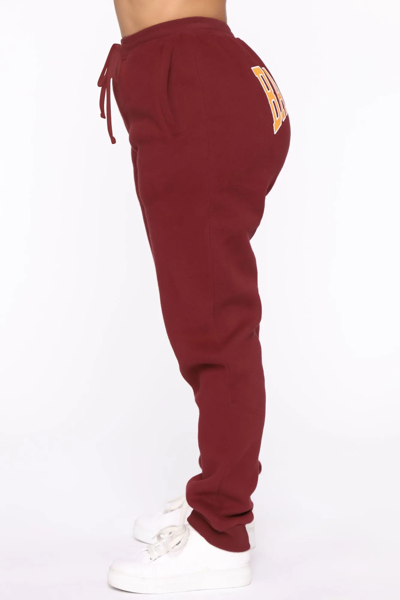 Baby Girl Sweatpants - Burgundy