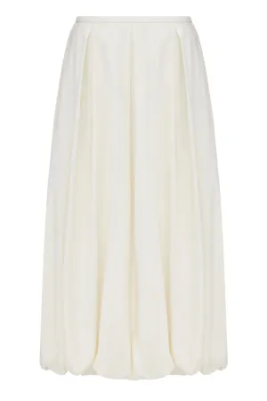 BALLOON IVORY MIDI SKIRT