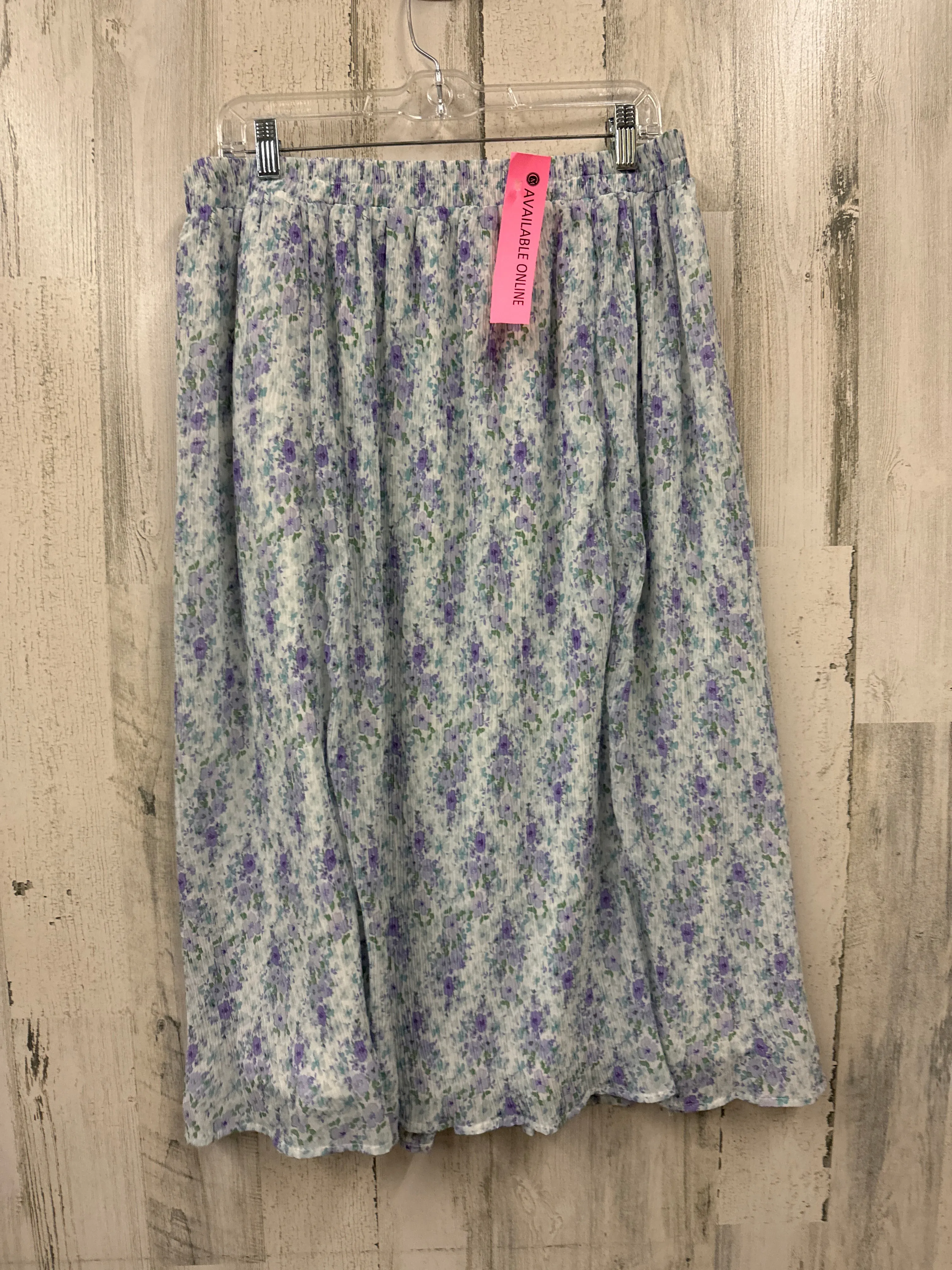 Blue Skirt Midi Altard State, Size 1x