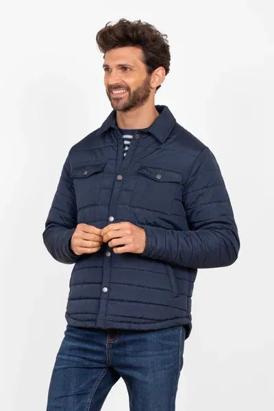 Brakeburn Mens Navy Quilted Shacket