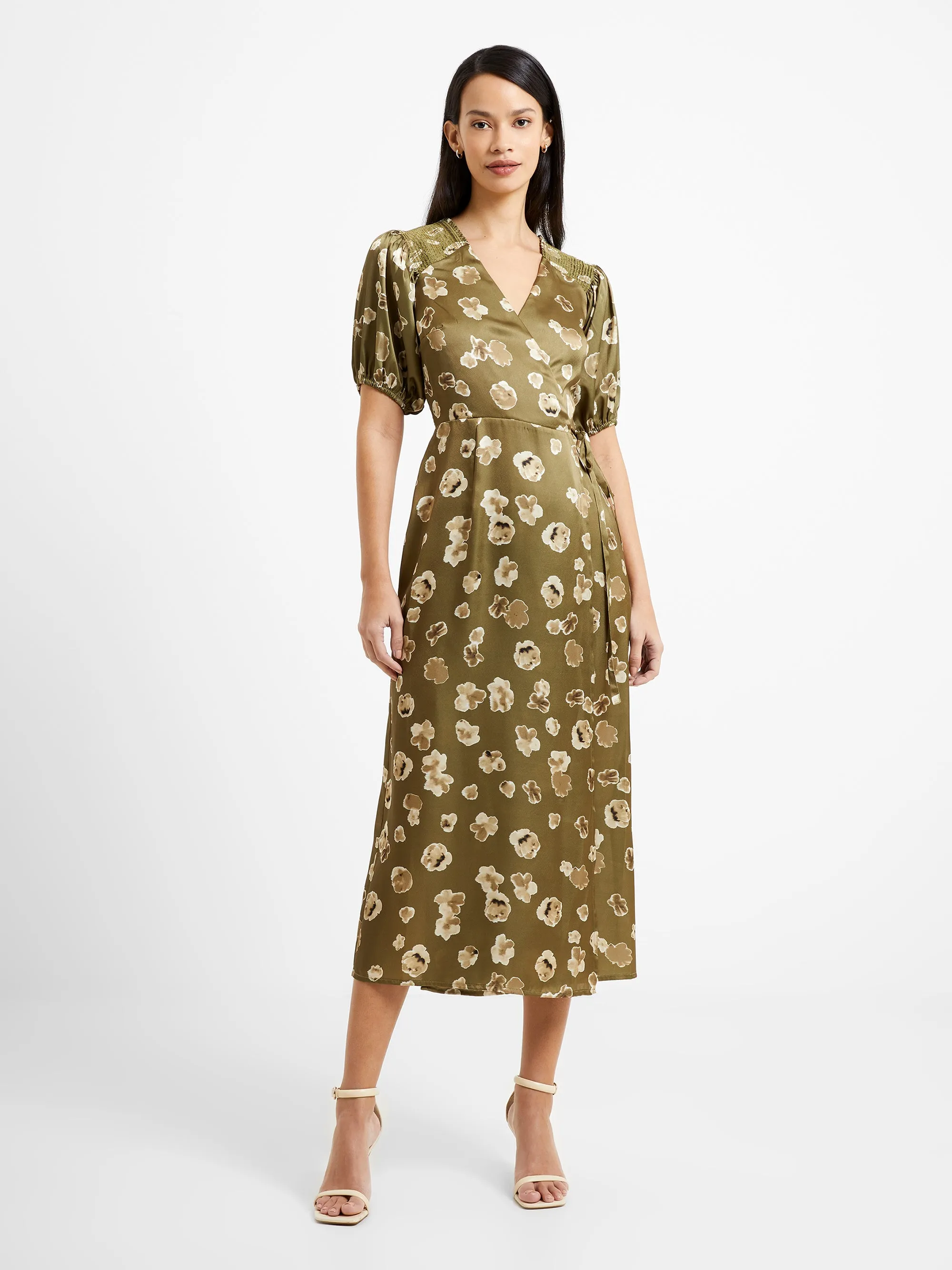 Bronwyn Aleeya Satin Midi Dress