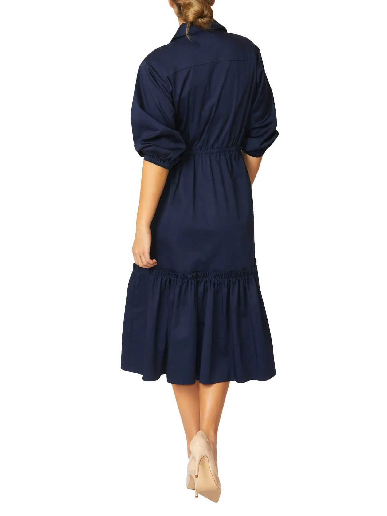 Cara Navy Shirtdress