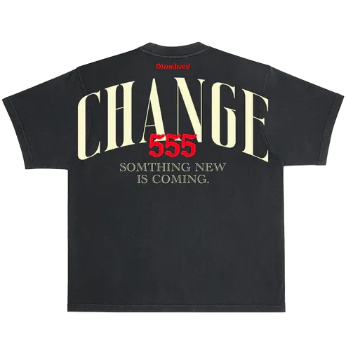 CHANGE 555 TEE VINTAGE BLACK