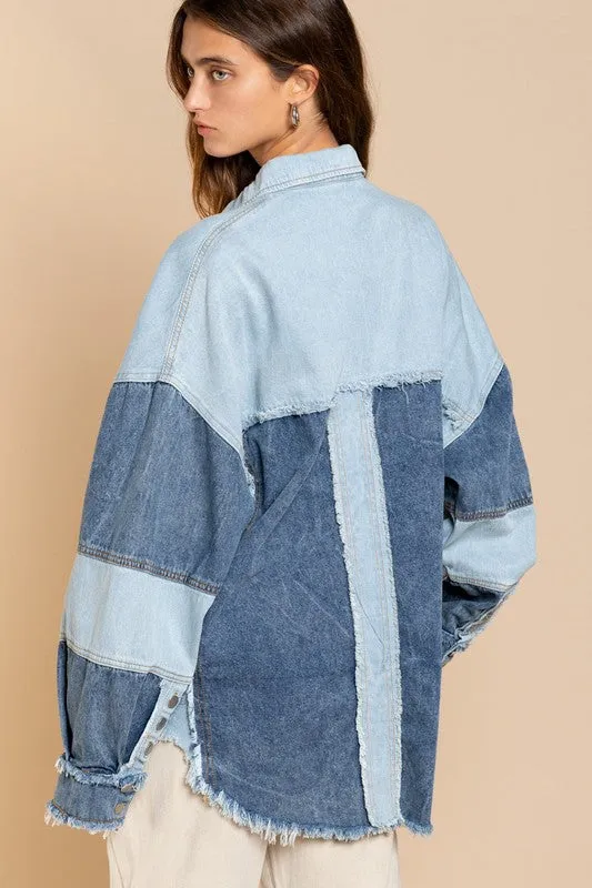 Colorblock Oversized POL Jacket