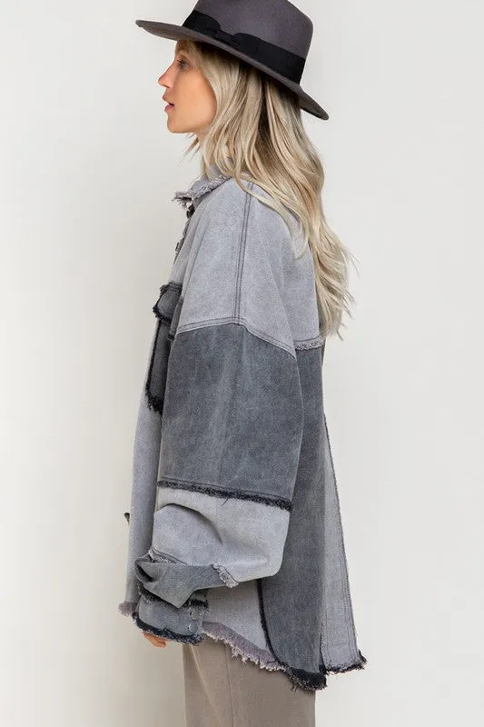 Colorblock Oversized POL Jacket