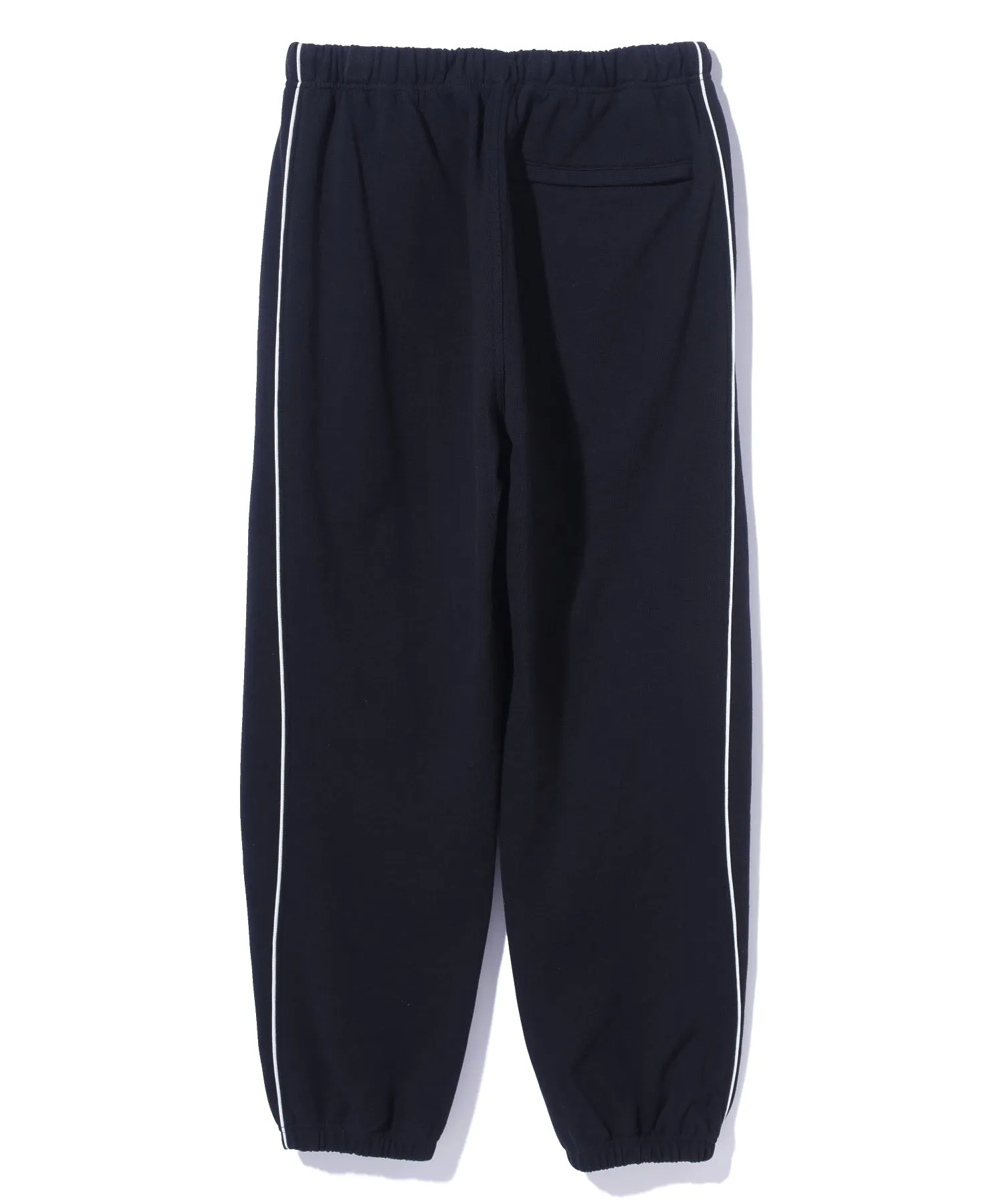 EMBROIDERED LOGO PIPING SWEATPANTS