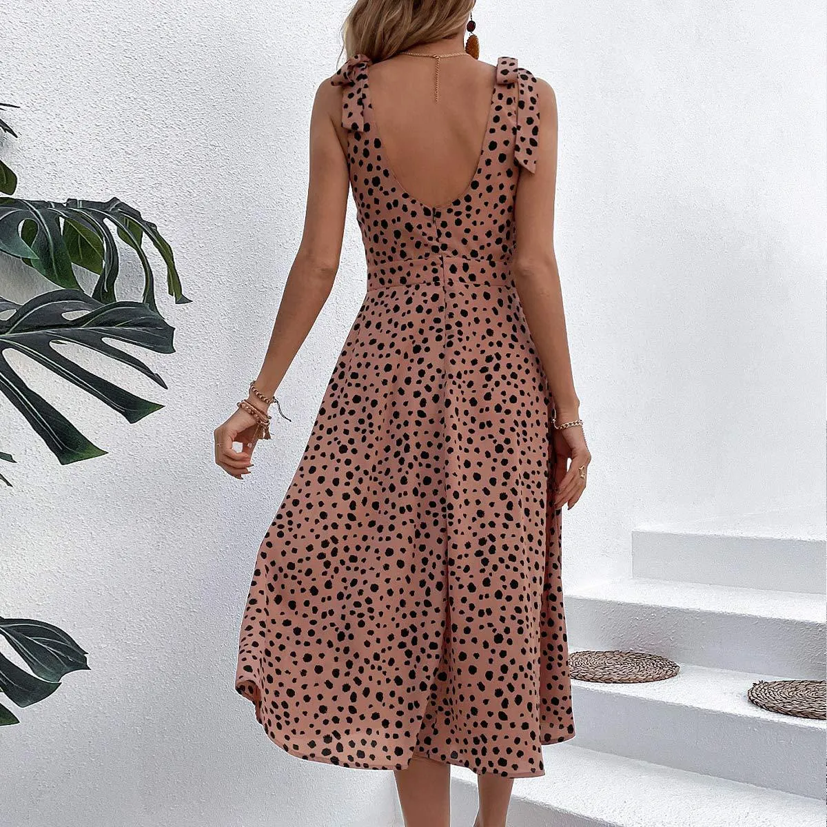 Esther Dot Print Midi Dress