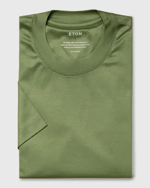 ETON 10000235664 SS FILO DI SCOZIA GREEN CREW T-SHIRT