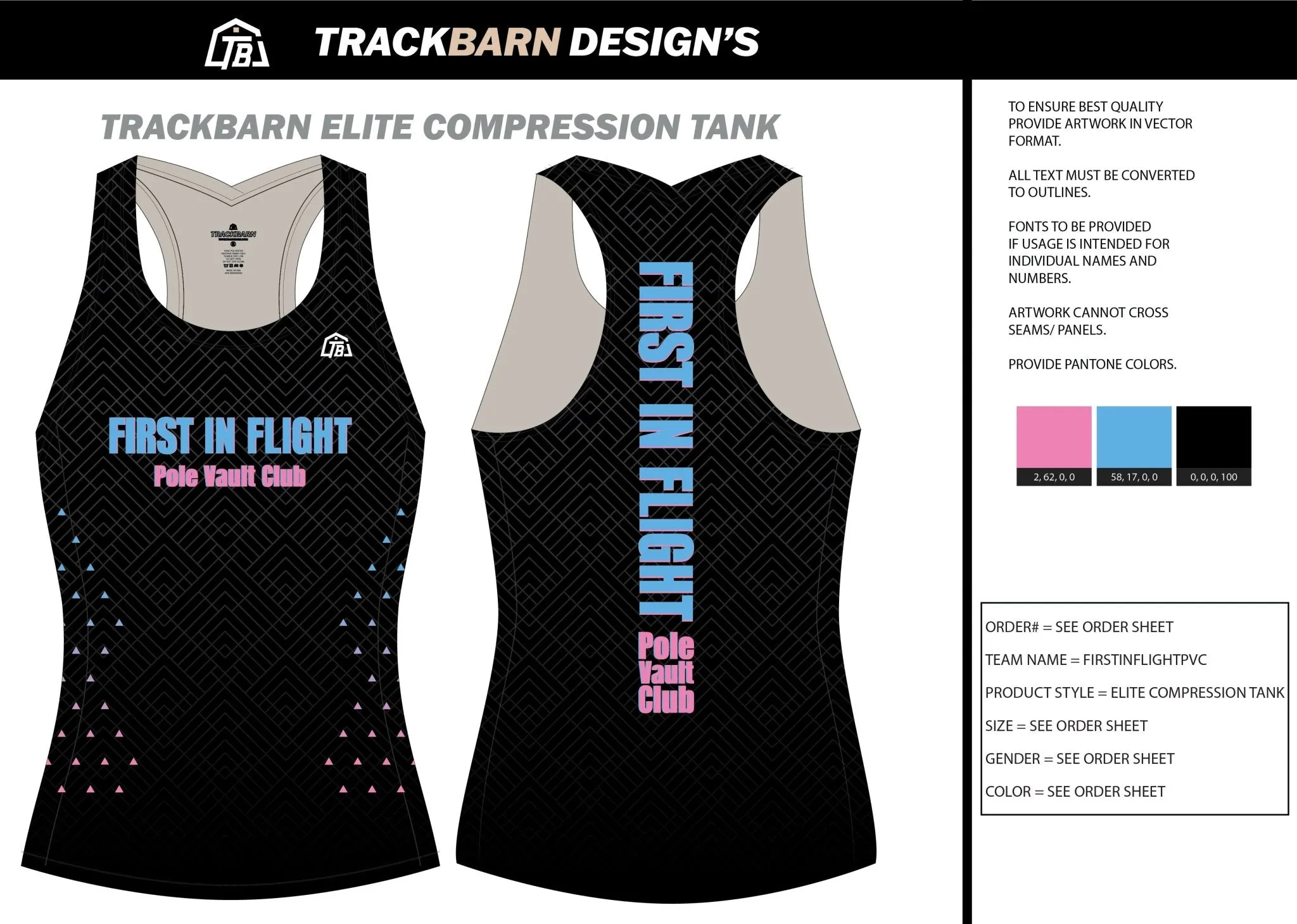 First IN-Flight- Womens Compression Tank