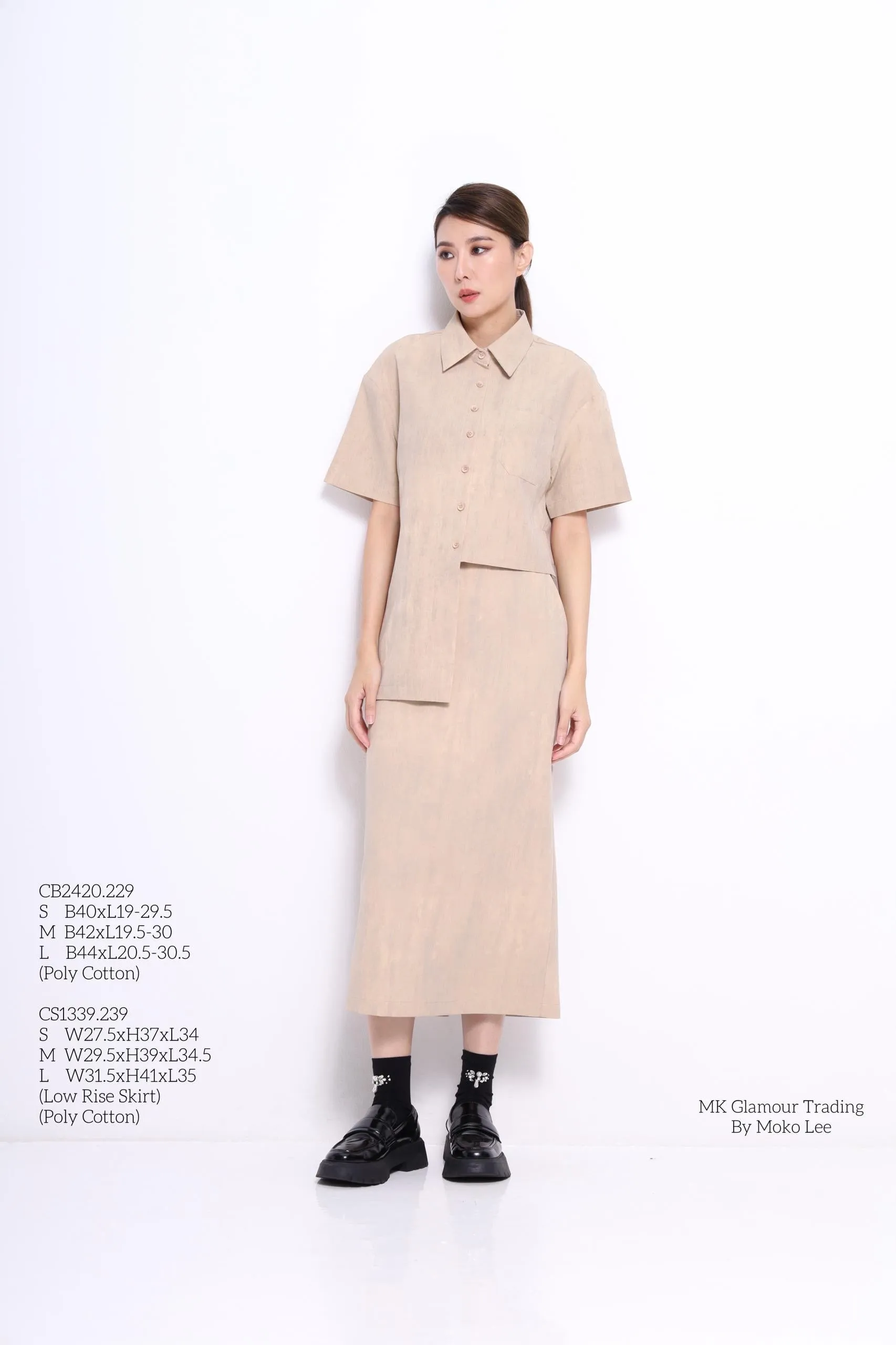 Fiya Asymmetrical Collared Shirt