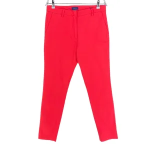 GANT Women's Plumeria Red Satin Chino Pants 414666 $178 NWT