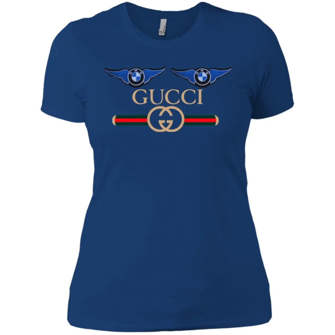 Gucci Bmw Trending T-shirt Women Cotton T-Shirt