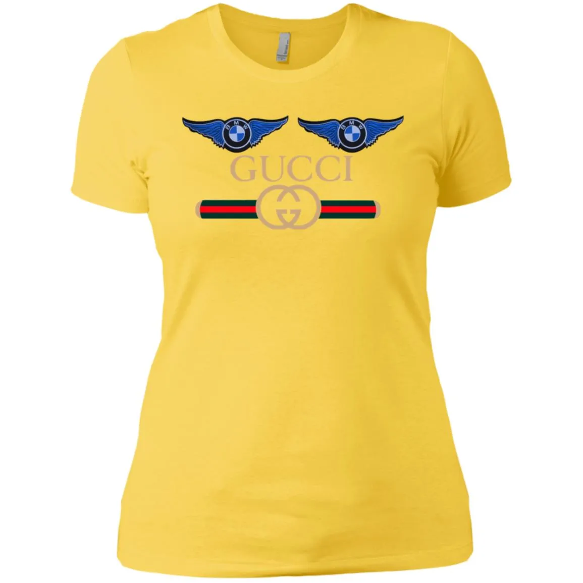 Gucci Bmw Trending T-shirt Women Cotton T-Shirt