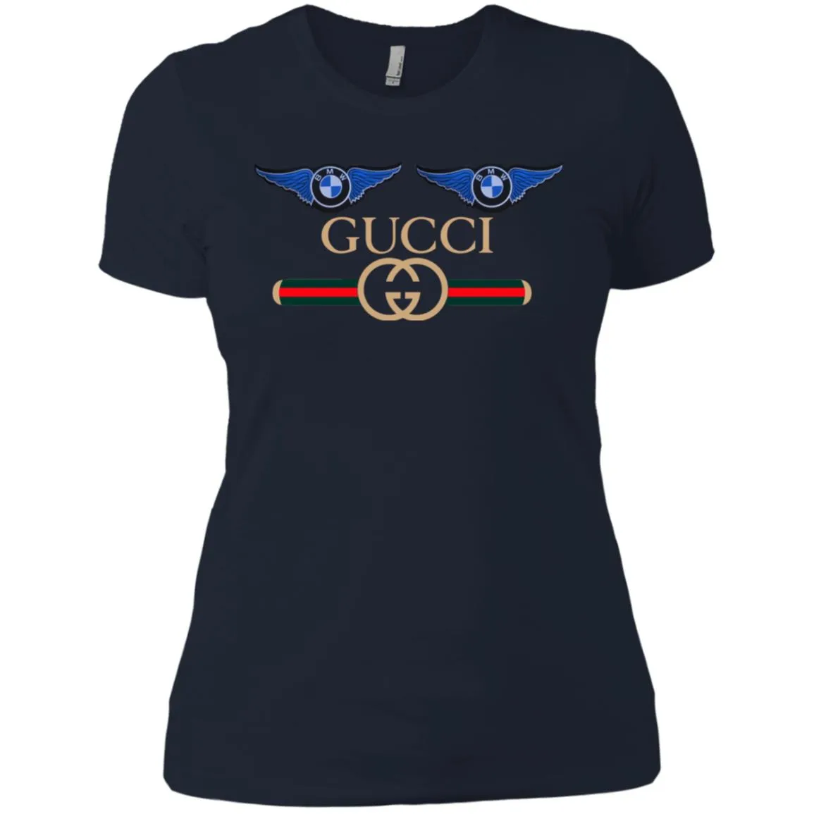 Gucci Bmw Trending T-shirt Women Cotton T-Shirt