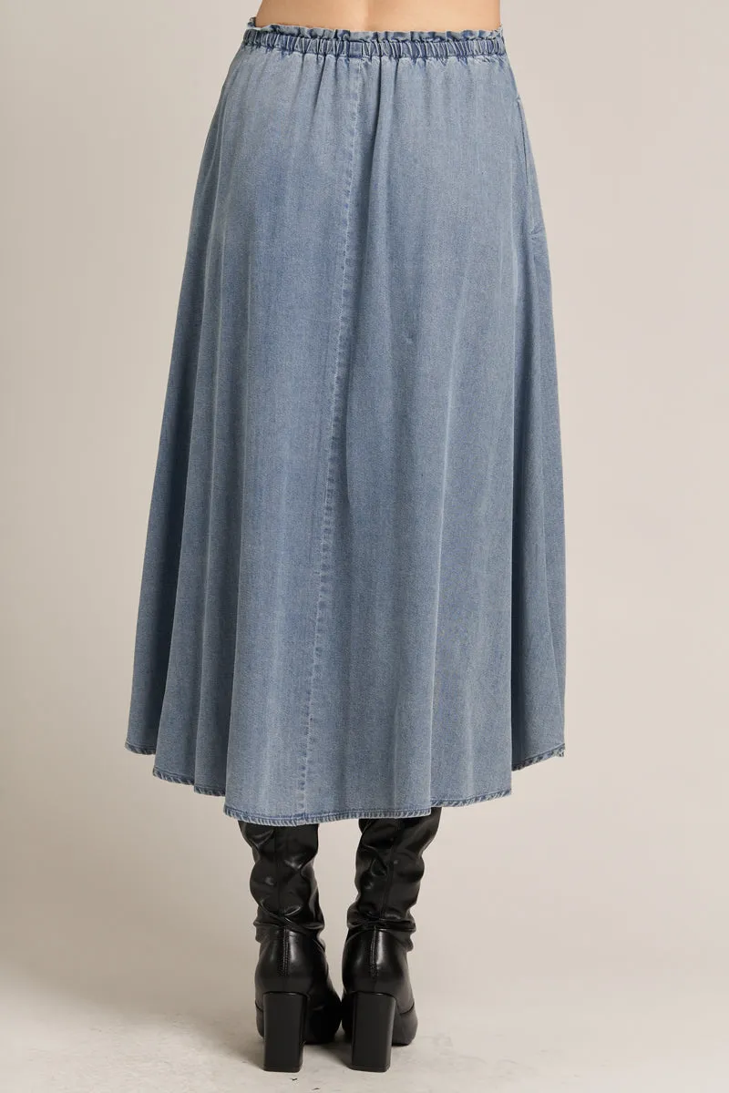 Howdy Denim Skirt