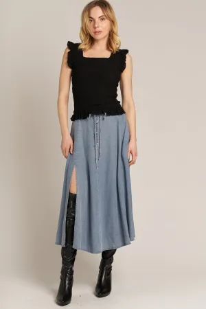 Howdy Denim Skirt