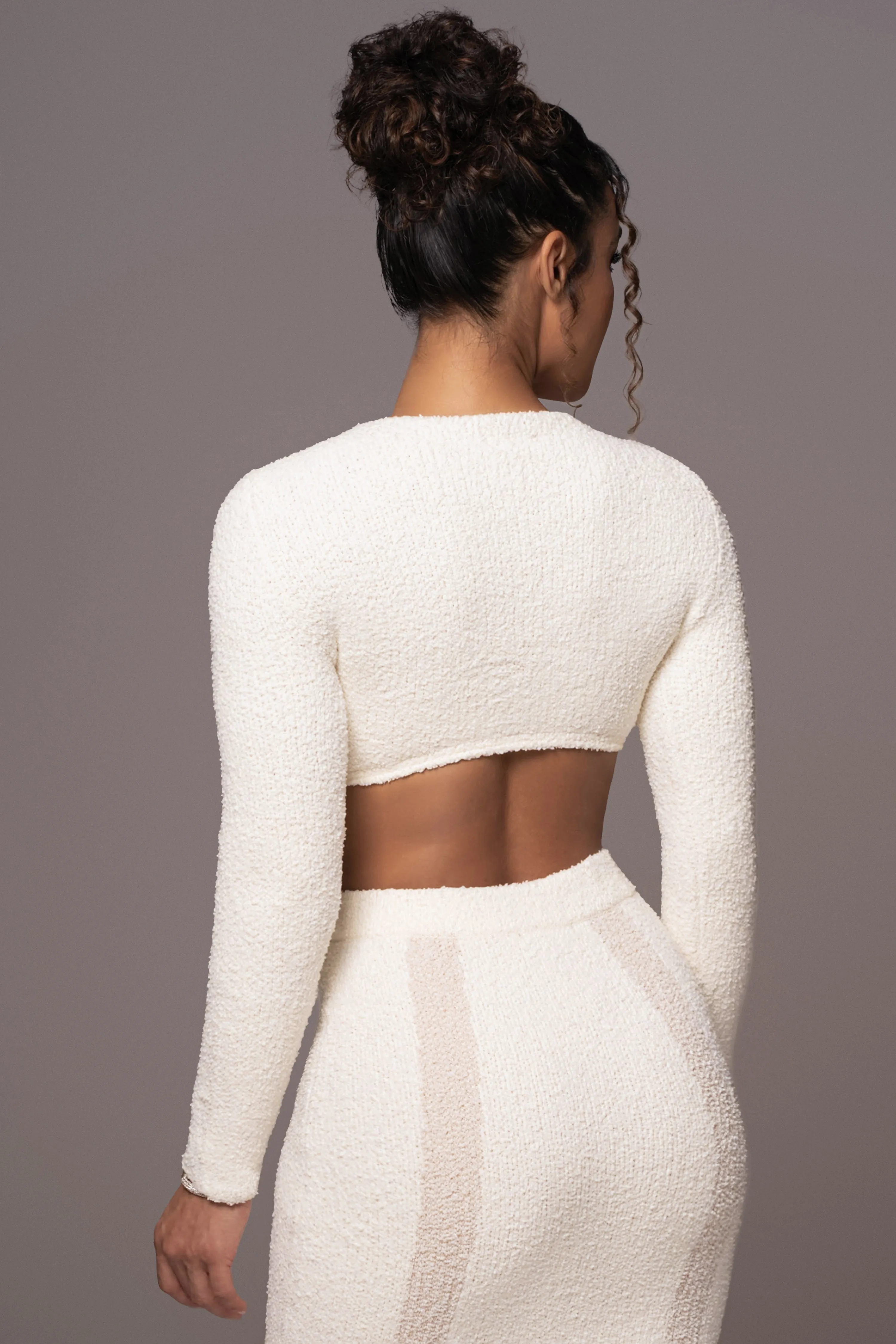 Ivory Moments Sweater Knit Skirt Set