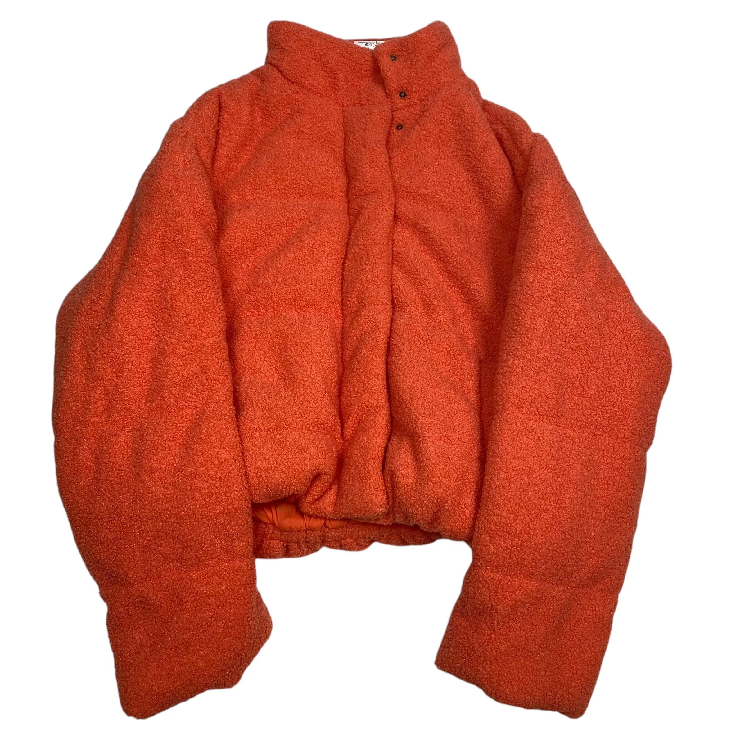 Jacket Faux Fur & Sherpa By Polagram In Orange, Size: S