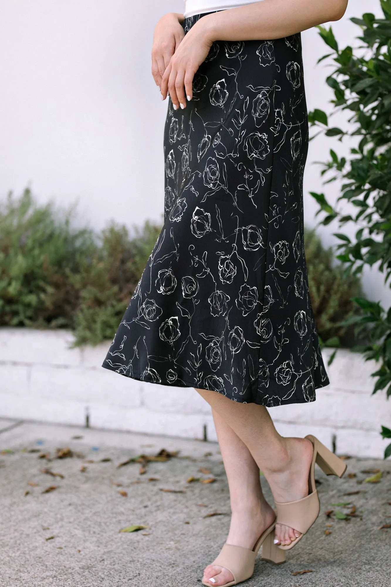 Katrina Floral Midi Skirt