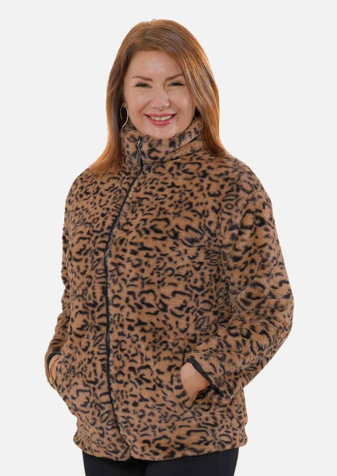 Leopard Faux Fur Coat