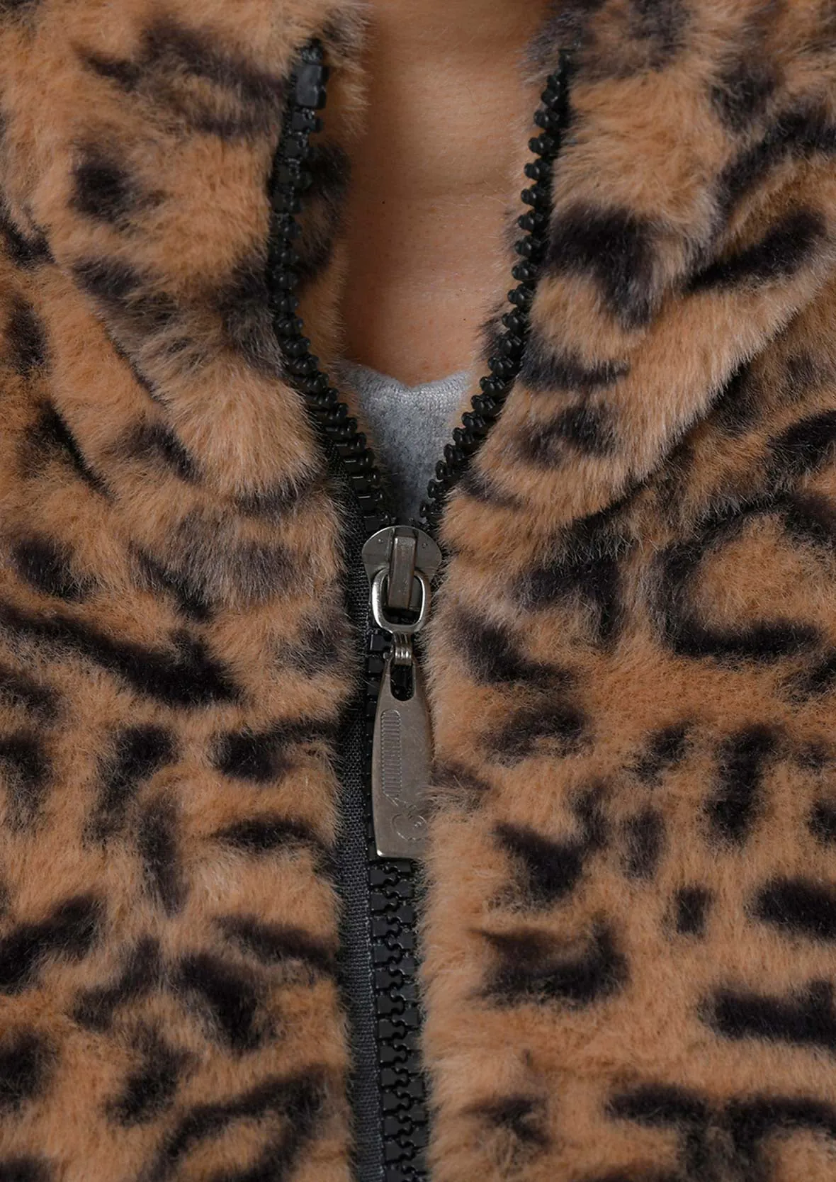 Leopard Faux Fur Coat