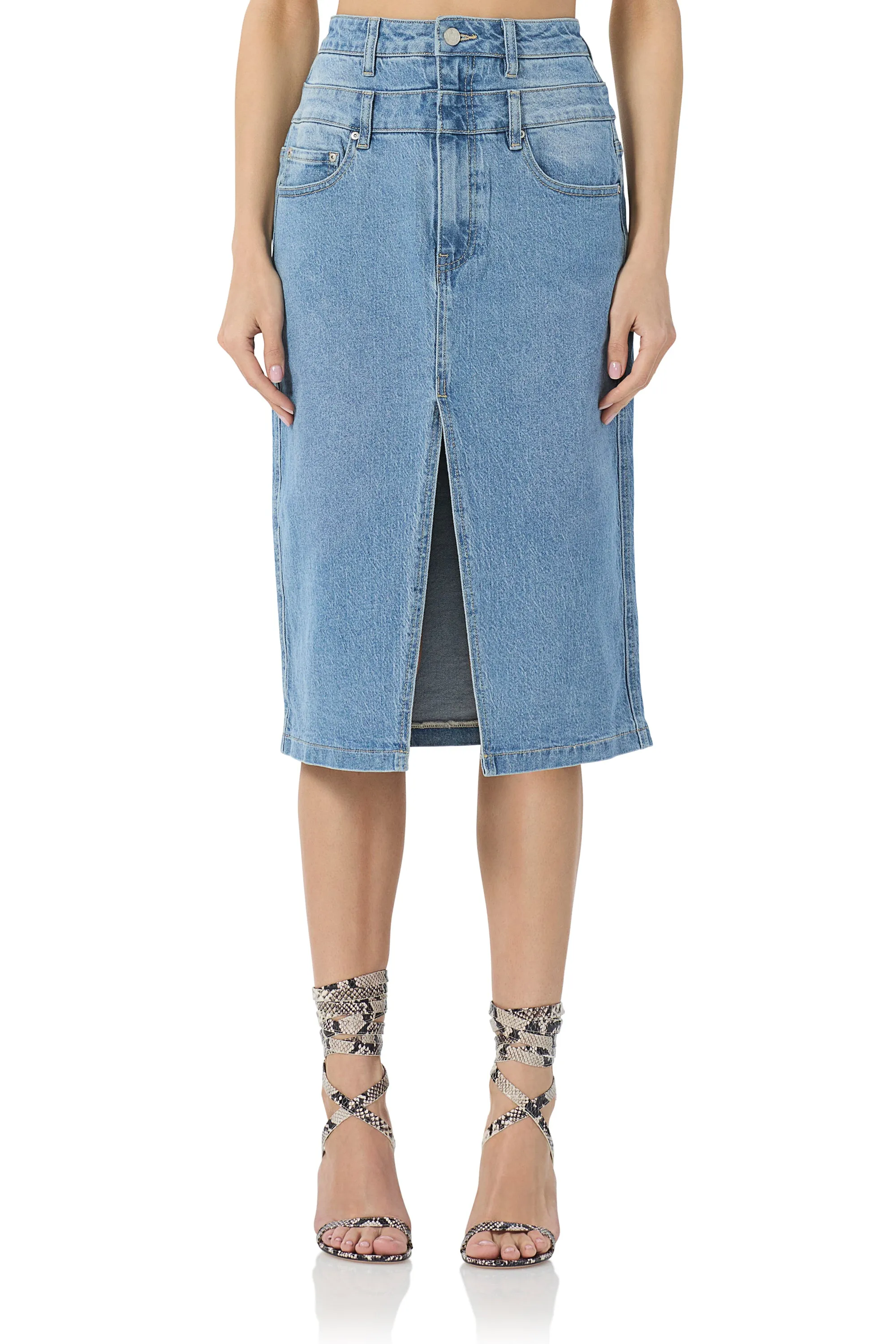 Maison Midi Skirt - South Pacific Wash