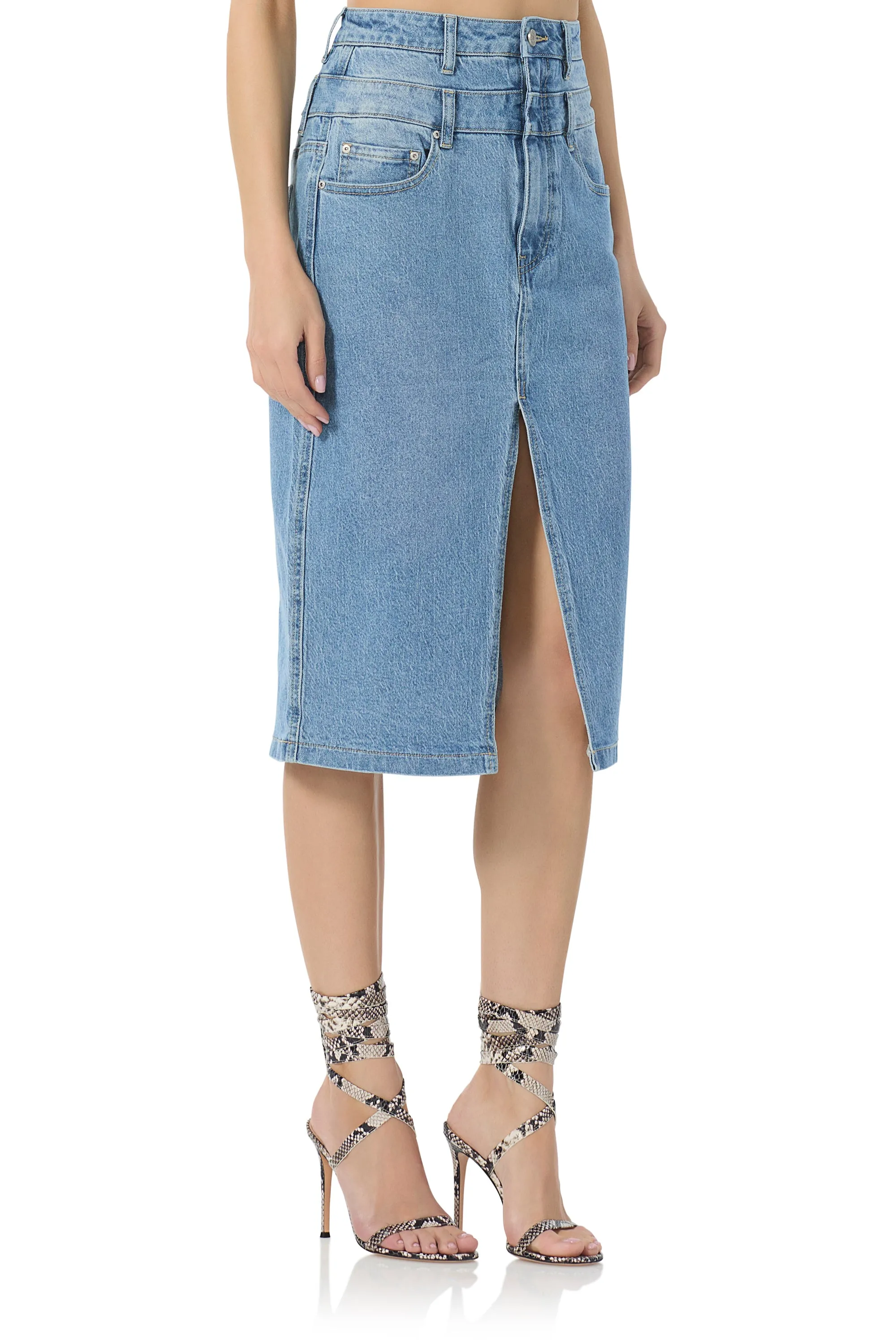 Maison Midi Skirt - South Pacific Wash