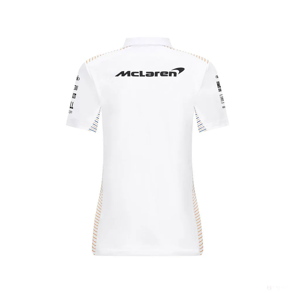 McLaren Womens Polo, Team, White, 2021