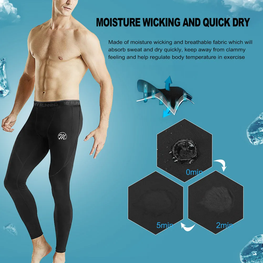 MEETWEE Men's Compression Pants Base Layer Legging