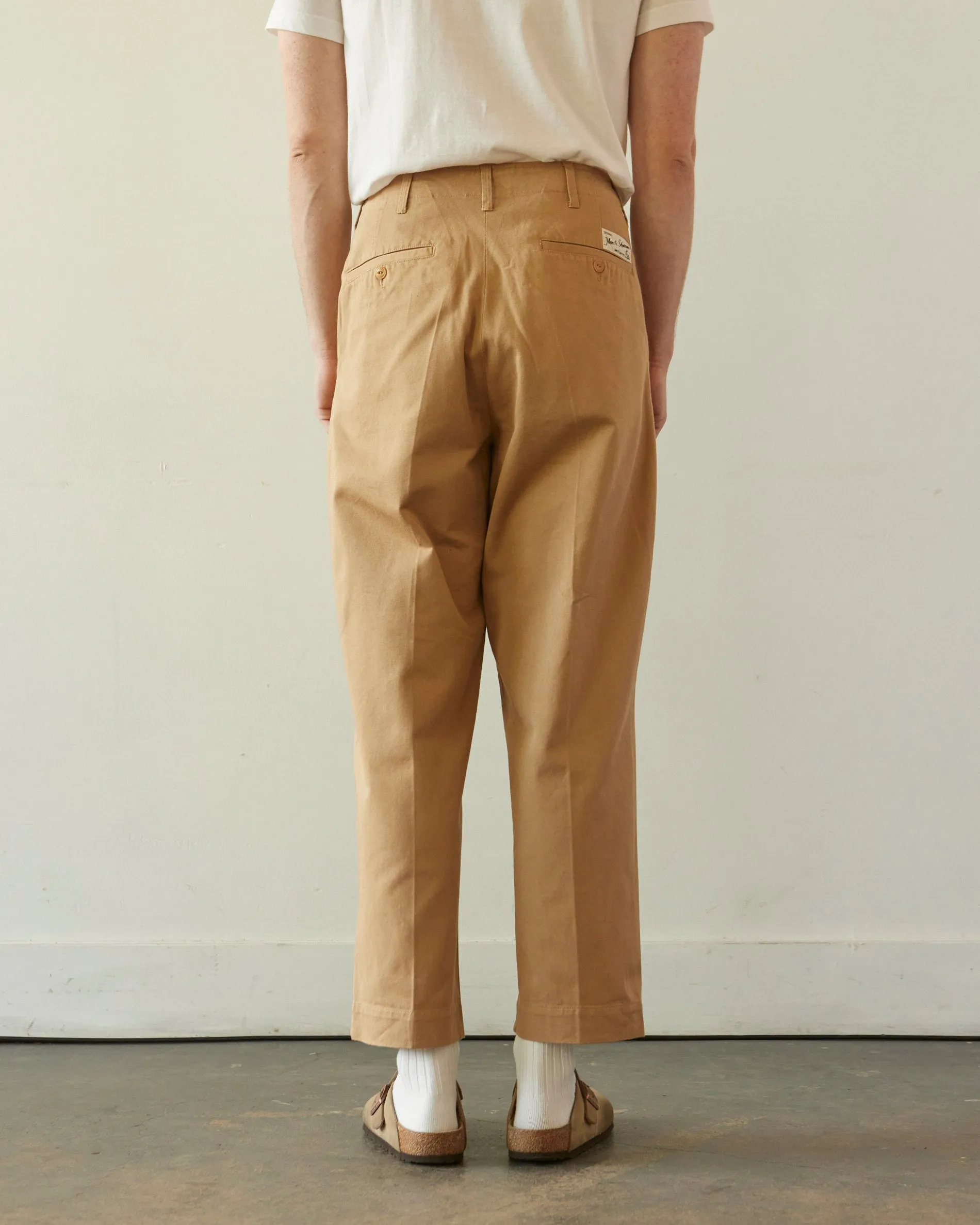 Merz b. Schwanen Relaxed Fit Chino, Khaki