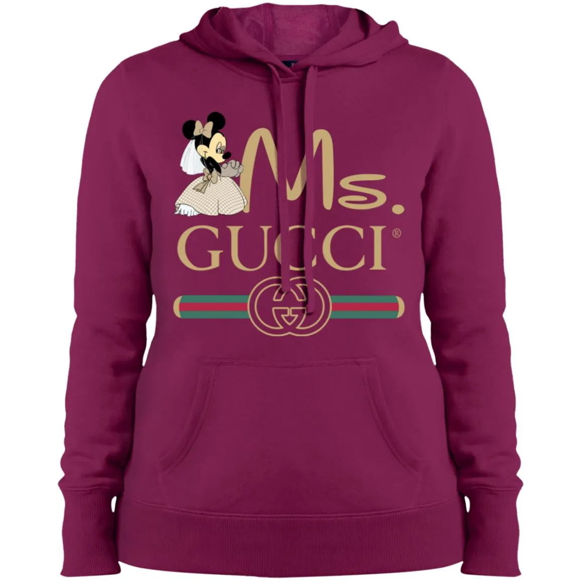 Ms Minnie Gucci Couple Disney Shirt Valentine's Day T-shirt Women Hooded Sweatshirt