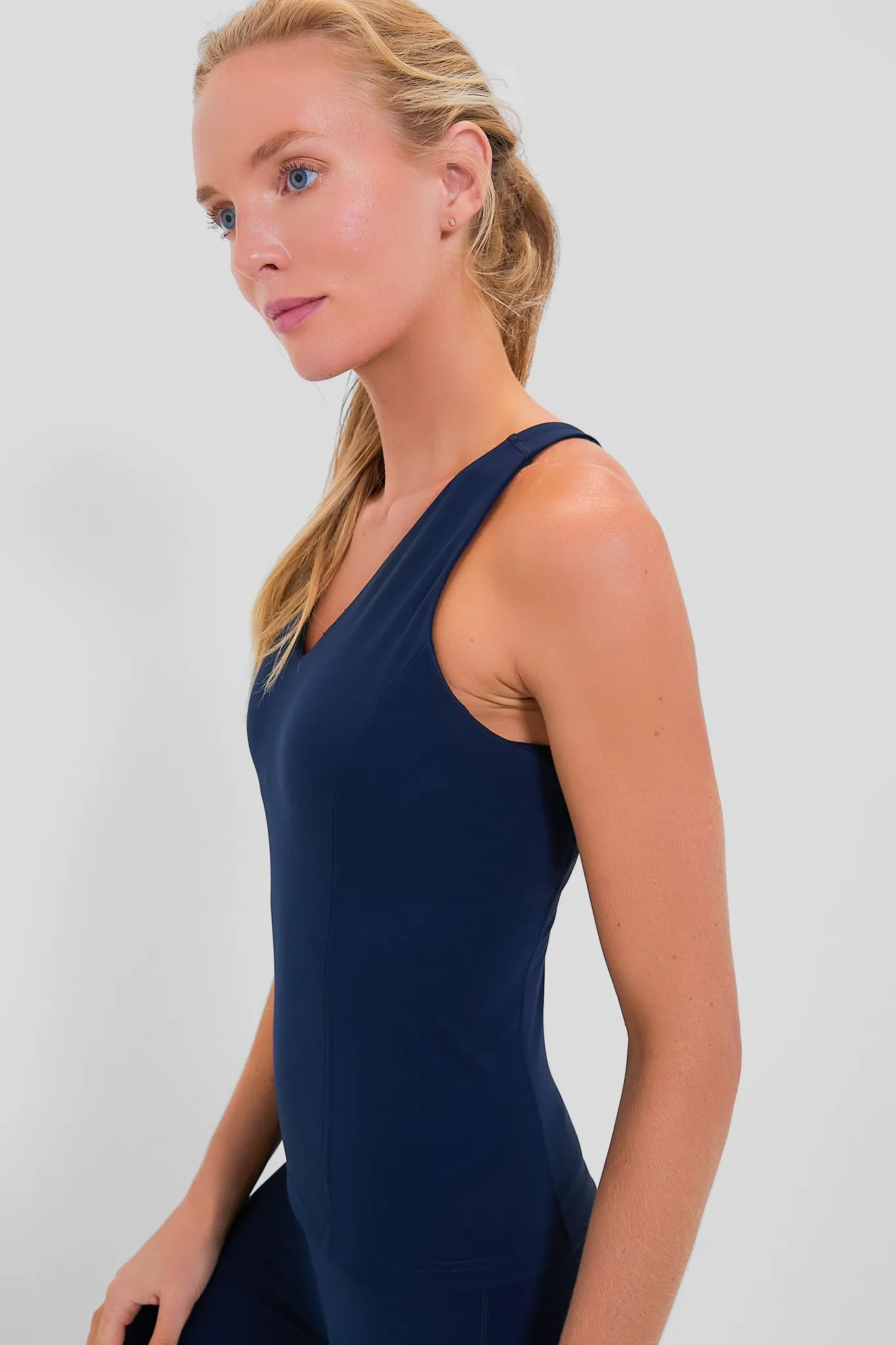 Navy Compression Lena Tank