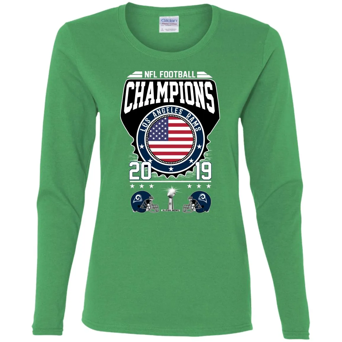 Nfl – Football Champions Los Angeles Rams Super Bowl 2019 Women Long Sleeve Shirt