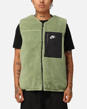 Nike Sportswear Sherpa Reversible Vest Oil Green/Black