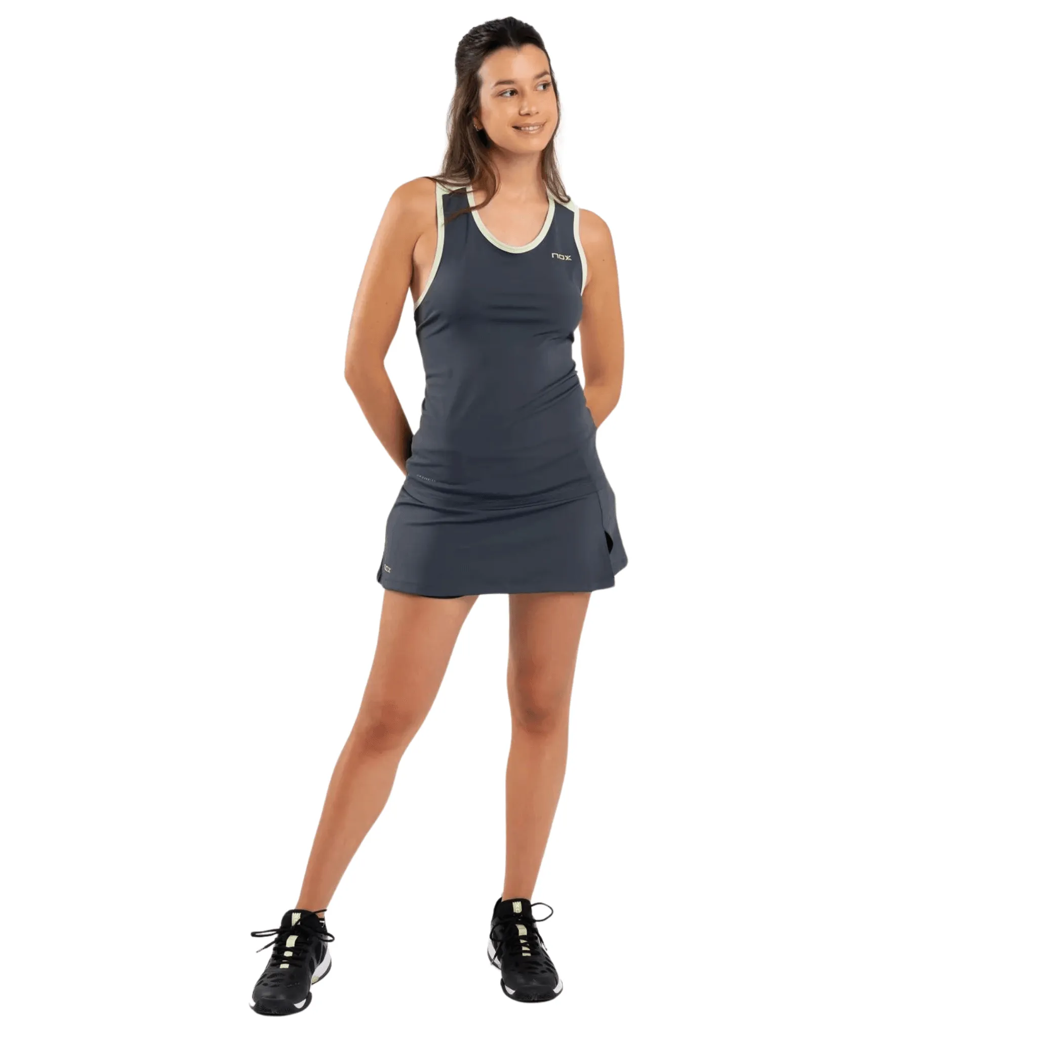 NOX Pro Charcoal Gray Women's Padel Skirt