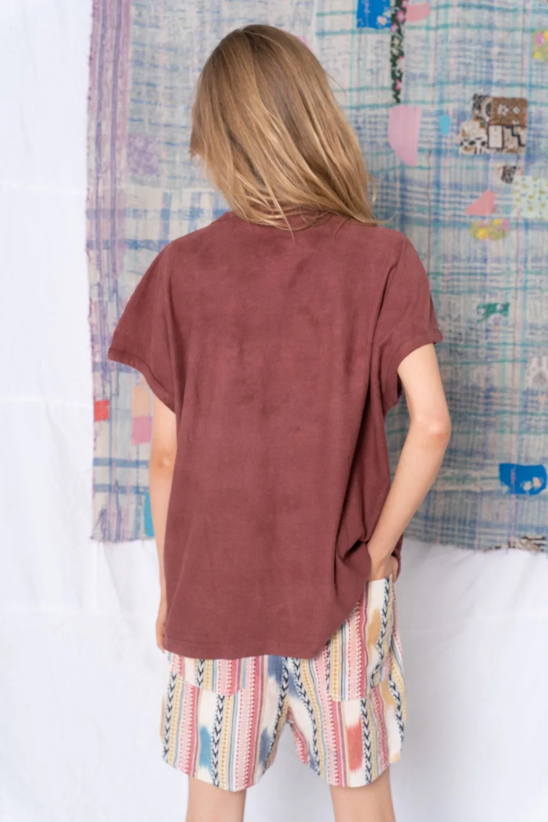 Palm Spring T. Organic/Recycled Cotton Deep Dye Garnet