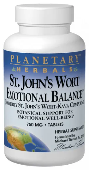 PLANETARY HERBALS - St. Johns Wort Emotional Balance 750 mg - 120 Tablets