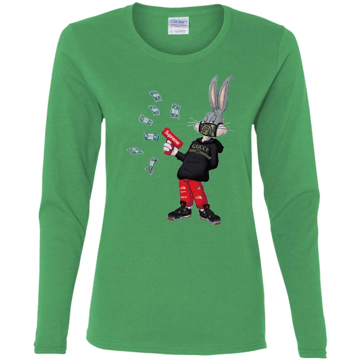 Rabbit Gucci T-shirt Women Long Sleeve Shirt