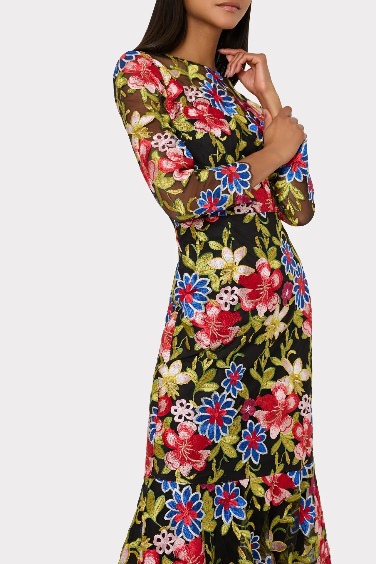 Rosalind Floral Embroidery Dress